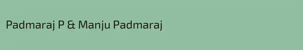 Padmaraj P & Manju Padmaraj